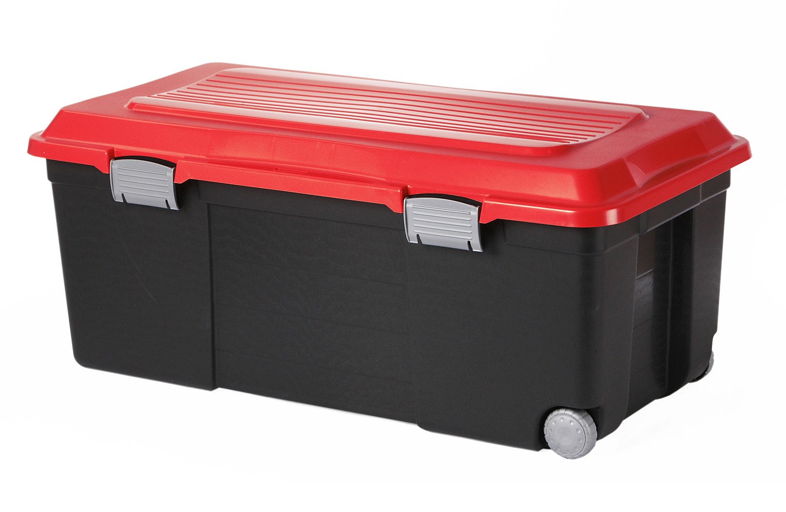 Malle de rangement Camper noir/rouge 75L - SUNDIS